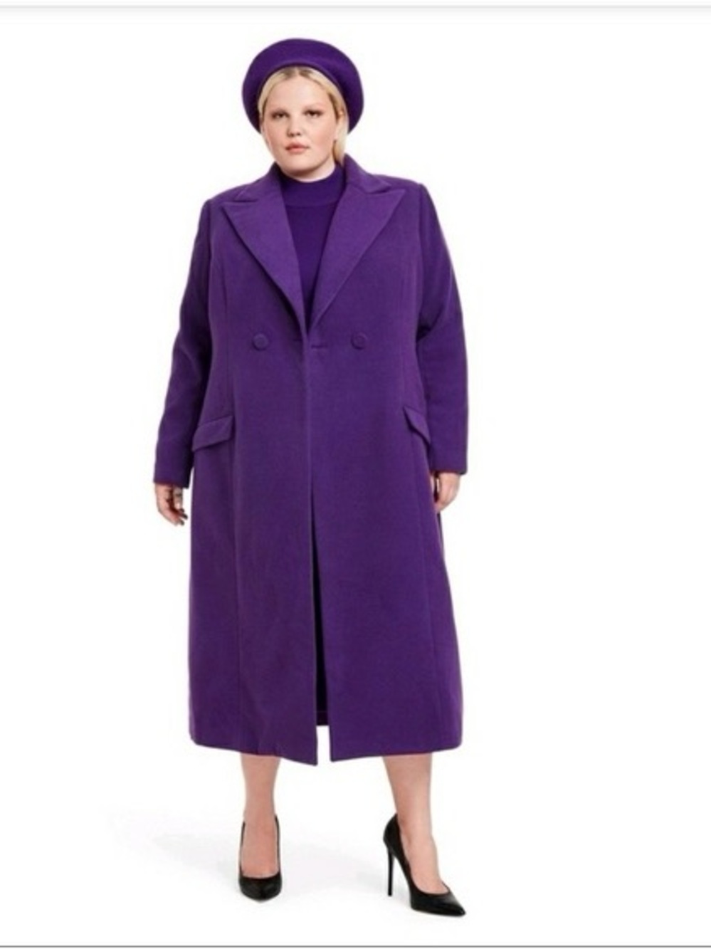 Sergio Hudson X NWT Purple Tailored Coat NWT